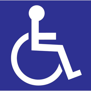 ZING Handicap Window Decal, 6X6, 2/PK- Model 2713